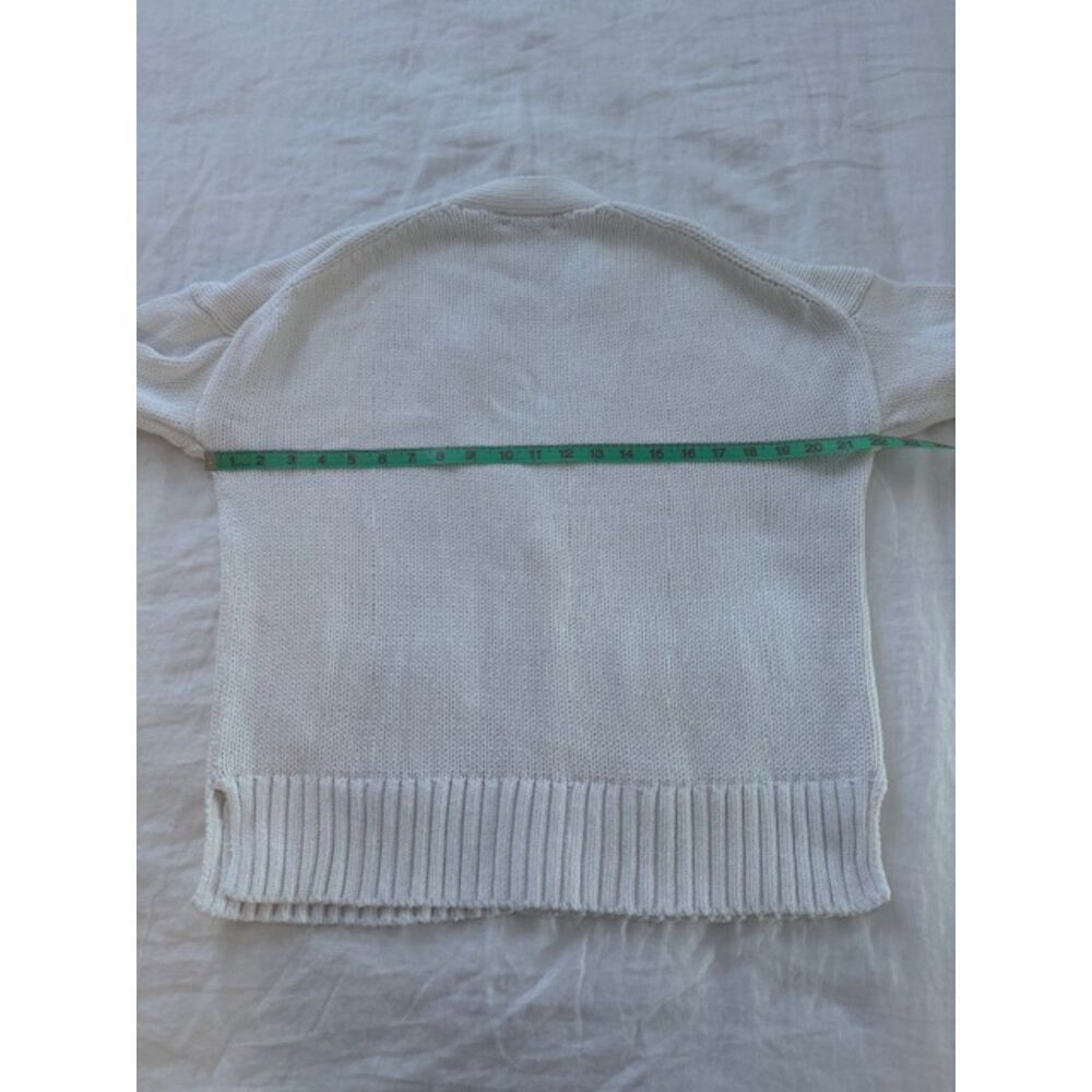 J.Crew Heritage cotton relaxed cardigan, Ivory, Size S - Picture 6 of 8